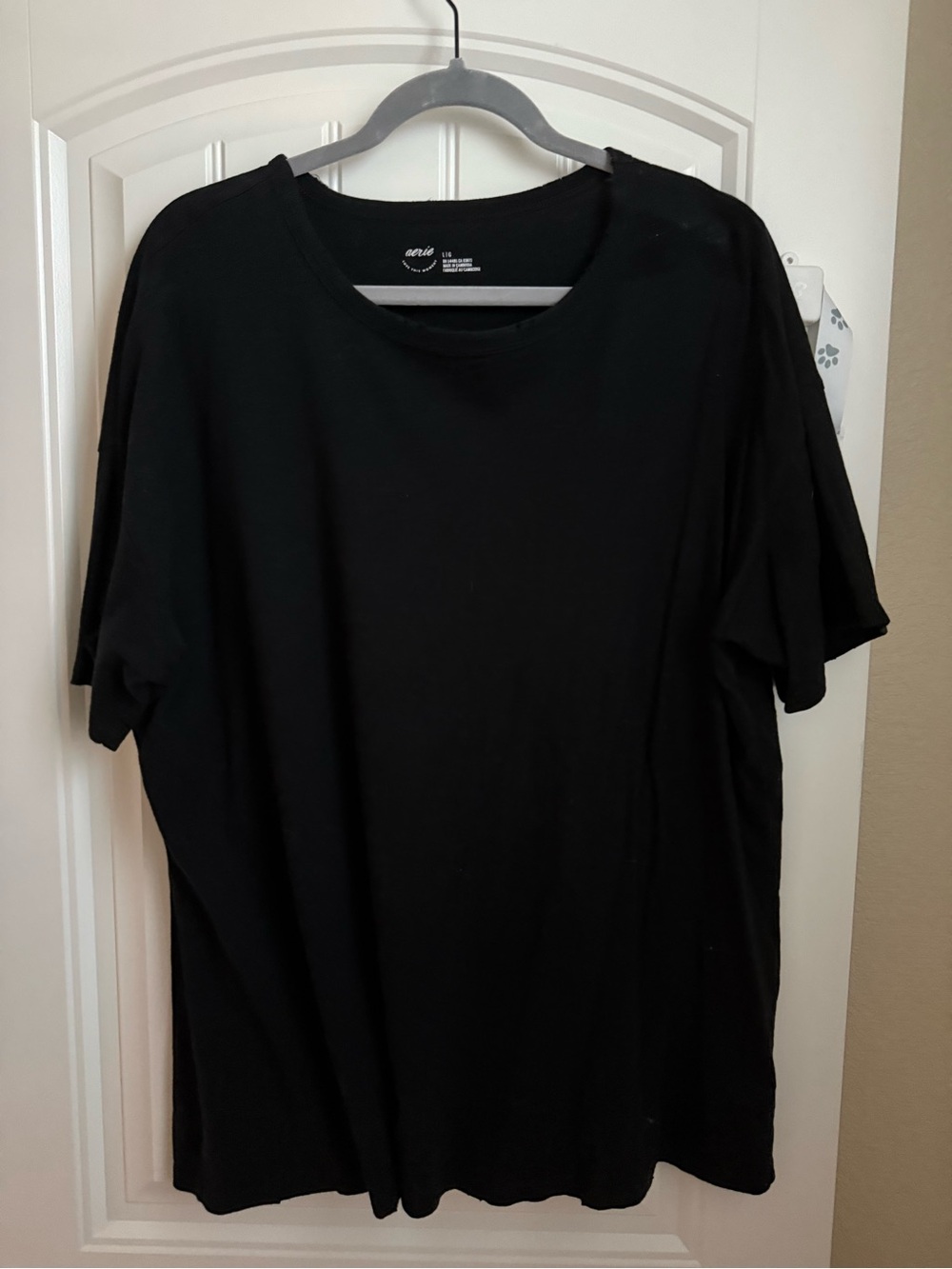 Aerie Distressed Basic Boyfriend T-Shirt